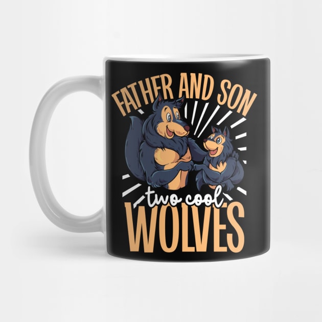 Cool wolves - father and son by Modern Medieval Design